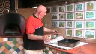 Toms Kitchen Cooking Snapper in the wood fired oven [upl. by Enilesor829]