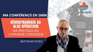 Hémodynamique au bloc opératoire  ma pratique en chirurgie cardiaque  BROZEC  SFAR [upl. by Akienahs]