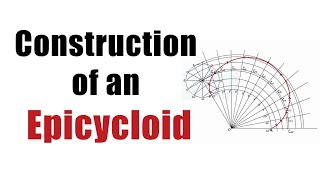 How to DRAW an EPICYCLOID CURVE Engineering Curves  Engineering Drawing [upl. by Filmore3]