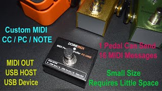 【DOREMiDi】How to Use a Single Pedal with Customizable MIDI FCONE [upl. by Atiuqrehs]