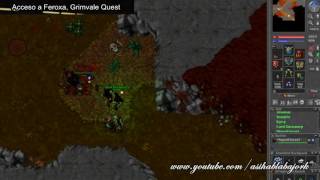 Acceso a Feroxa  Grimvale Quest  Tibia tutorial [upl. by Raeann]