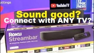 Roku Streambar Review and How to Hook up to TV [upl. by Attesoj]