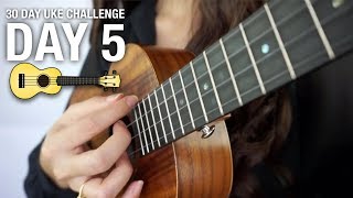 DAY 5  HOW TO STRUM WITH THE INDEX FINGER  30 DAY UKE CHALLENGE [upl. by Atilam132]