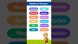 Months of the year  Months Names  monthsoftheyear shorts [upl. by Sedgewick]