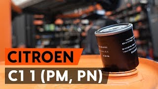 Hoe een oliefilter en motorolie vervangen op een CITROEN C1 PM PN AUTODOCTUTORIAL [upl. by Anadal]