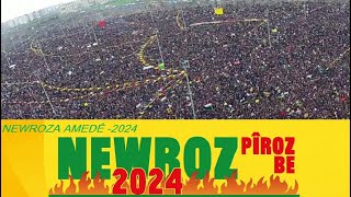 NEWROZA AMEDÊ  NEWROZ PÎROZ BE 2024 [upl. by Nirel]