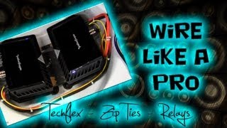 How to  Car Audio Wiring  Tips and Tricks to a Clean Install  Car Audio Fabrication CAF [upl. by Aihsela]