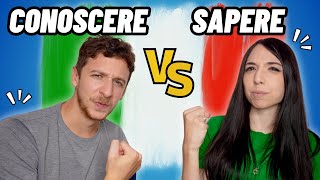 VERBI ITALIANI Sapere VS Conoscere Sub ITA  Imparare l’Italiano [upl. by Mackler]