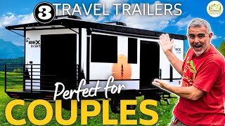 3 Travel Trailers Perfect For Couples  2024 Models [upl. by Nnorahs]