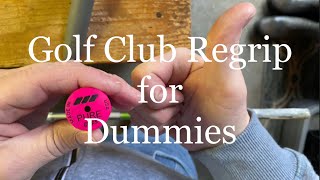 How To Easily Regrip Your Golf Club Using An Air Compressor  Pure Golf Grips  Bad ASMR [upl. by Eevets100]