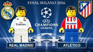 Champions League Final 2016 • Real Madrid vs Atletico Madrid • goal highlights Lego Football film [upl. by Katsuyama]