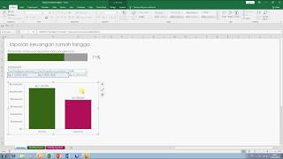 Membuat laporan Keuangan Rumah tangga dengan Template Microsfot Excel 2016 [upl. by Yleek824]