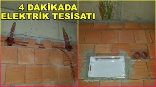 4 DAKİKADA ELEKTRİK TESİSATI  TEMİZ İŞÇİLİK VE ŞANTİYECİLER İÇİN ÖNEMLİ BİLGİLER [upl. by Annayek336]