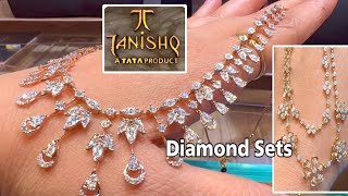 Tanishq Latest 2023 Diamond Necklace Set Designs With PriceDiamond NecklaceDiamond jewellerydeeya [upl. by Nagaet267]