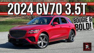 The 2024 Genesis GV70 35T Sport Prestige Is Strikingly Posh Compact Luxury SUV [upl. by Araeit]