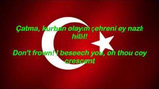 Istiklal Marsi  Turkey National Anthem English lyrics [upl. by Rakel]