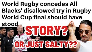 WORLD RUGBY SAY RWC FINAL MISTAKE WAS MADE  Ref amp TMO were Wrong [upl. by Sion440]