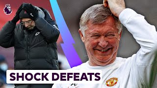 Biggest SHOCK Defeats In Premier League History 😱 [upl. by Aileve]