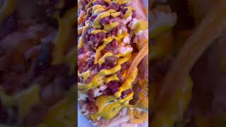 Japadog wagyu beef at Santa Monica Pier hotdog pier beach beef [upl. by Nipha360]