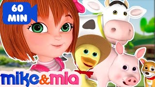 Nursery Rhymes Songs with Lyrics and Action  Collection of Popular Kids Songs by Mike and Mia [upl. by Karlen686]