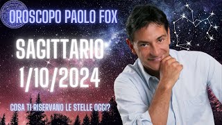 Sagittario ♐️ LOroscopo di Paolo Fox  1 Ottobre 2024  Martedì impegnativo a rallentatore [upl. by Kristine]