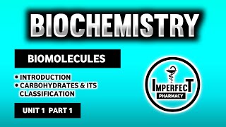 Carbohydrates  Biomolecules  Biochemistry  B Pharma 2nd Semester [upl. by Lewis]