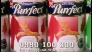 Spillers Purrfect advert  Broadcast 17th October 1995 ITV UK [upl. by Nerred494]