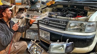 Foggy Headlight Restoration Using Sandpaper  Headlight Restoration  How to Restore Headlights [upl. by Nnylf]