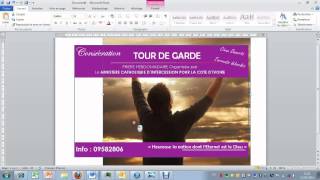Creer une affiche pro avec Word 2007 [upl. by Liu579]