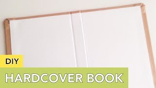 DIY Hardcover Book  For Your Journal Planner Album or Snail Mail [upl. by Ralip]