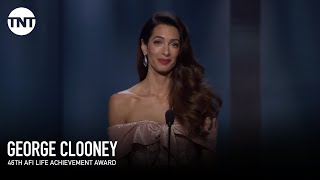 Amal Clooney Tribute to George  AFI 2018  TNT [upl. by Culbert188]