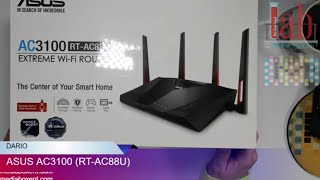 OVERVIEW ASUS AC3100 RTAC88U GAMING ROUTER [upl. by Elva]