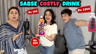 SABSE COSTLY DRINK  Aayu and Pihu Show [upl. by Oregolac]