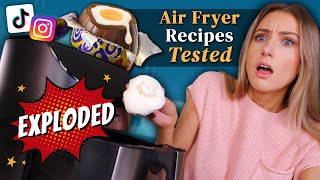 I tried VIRAL AIR FRYER RECIPES are they any good [upl. by Giselle]