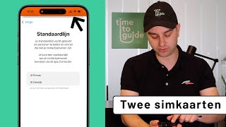 Hoe werkt Dual sim op de iPhone  De instellingen voor de nummers [upl. by Elacim994]