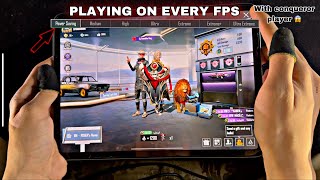 TESTING EVERY FPS ON A CONQUEROR 👑 PRO PLAYER  Playing on 10 FPS 🤯  PUBG MOBILE [upl. by Kass]