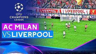 🔥 EPIC CLASH AC Milan vs Liverpool  UEFA Champions League  FC 24 🎮 [upl. by Coben]