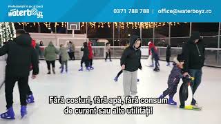 Închiriere patinoar ecologic Waterboyz pentru târguri de Crăciun [upl. by Sutsuj787]