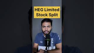 HEG Limited Stock Split🔥 Latest Stocks Split News stockmarket stocksplit shortsfeed [upl. by Ydualc]