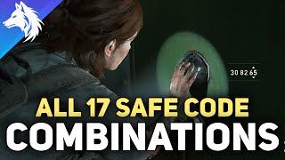 The Last of Us Part 2 Remastered  All 17 Safe Codes amp Combinations  All Door amp Gate Codes [upl. by Nnaasil228]