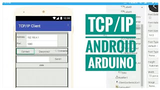 drag and drop app builder  TCPIP Client Server Android  Arduino [upl. by Ogaitnas]