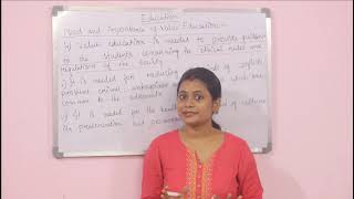 Need and importance of Value Education Value education in educational institution [upl. by Naehgem]