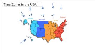 Time Zones in USA [upl. by Ynoep]