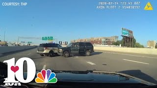 Dash cam What happened during the 2020 shootout on I40 in Knoxville [upl. by Shabbir]