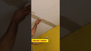 gypsum ceiling finish gypsum gypsumceilingdesign pop finish [upl. by Mackenie]