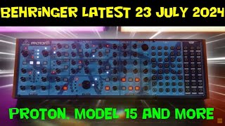 Latest Behringer News 23 July 2024 [upl. by Airekat]