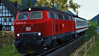 BR 218  IC 2084 Nebelhorn Oberstdorf  Hamburg Altona  Allgäubahn Lets Play Train Simulator 2018 [upl. by Jens]