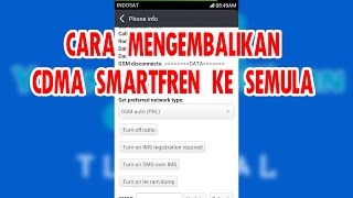 Mengembalikan SIM CDMA GSM ke Semula [upl. by Faunie587]