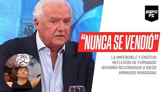 ¡Imperdible La emotiva reflexión de Fernando Niembro para recordar a Diego Maradona [upl. by Lati]