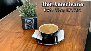 Cafe Vlog EP724  Hot Americano  Hot Black Coffee  Regular size  Cup 8 Oz [upl. by Lancey]